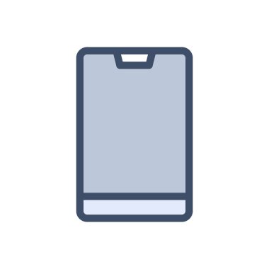 Şeffaf bir arkaplan üzerinde mobil vektör illüstrasyonu. Konsept ve grafik tasarımı için birinci sınıf kalite simgeler.. 