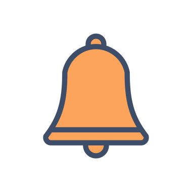 Şeffaf bir arkaplan üzerinde çan vektör illüstrasyonu. Konsept ve grafik tasarımı için birinci sınıf kalite simgeler.. 