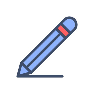 Saydam bir arkaplan üzerinde kalem vektör illüstrasyonu. Konsept ve grafik tasarımı için birinci sınıf kalite simgeler.. 