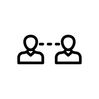 Şeffaf bir arkaplanda kullanıcı vektör çizimi. Konsept ve grafik tasarımı için ince çizgi simgesi.. 