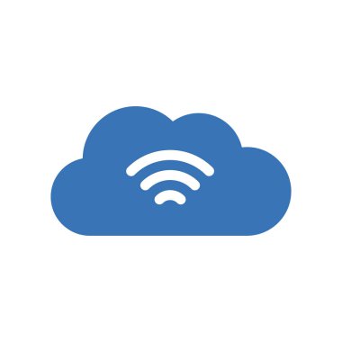 Şeffaf bir arkaplan üzerinde bulut vektör çizimi. Konsept ve grafik tasarımı için özel kalite semboller..