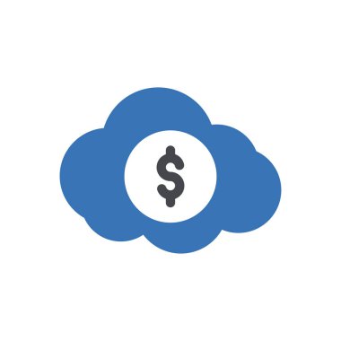 Saydam bir arkaplanda dolar vektör illüstrasyonu. Konsept ve grafik tasarım simgeleri için kaliteli semboller..