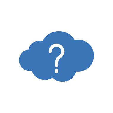 Şeffaf bir arkaplan üzerindeki soru vektör illüstrasyonu. Konsept ve grafik tasarımı için mükemmel kalite sembolleri.. 