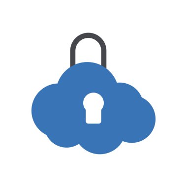 Şeffaf bir arkaplan üzerinde bulut vektör çizimi. Konsept ve grafik tasarımı için özel kalite semboller..