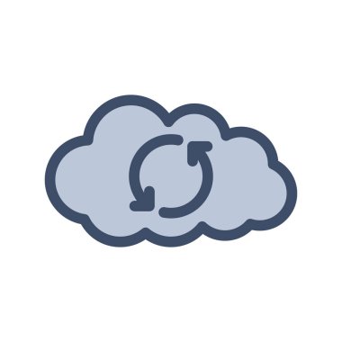 Şeffaf bir arkaplan üzerindeki vektör illüstrasyonunu eşzamanla. Konsept ve grafik tasarım için premium kalite simgeleri..