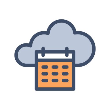 Şeffaf bir arkaplan üzerinde bulut vektör çizimi. Konsept ve grafik tasarımı için birinci sınıf kalite simgeler.. 