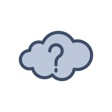 Saydam bir arkaplan üzerindeki soru vektör çizimi. Konsept ve grafik tasarım için birinci sınıf kalite simgeleri..