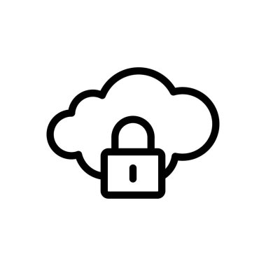 Şeffaf bir arkaplan üzerinde vektör illüstrasyonunu kilitle. Premium kalite sembolleri. Konsept ve grafik tasarım için ince çizgi simgesi.