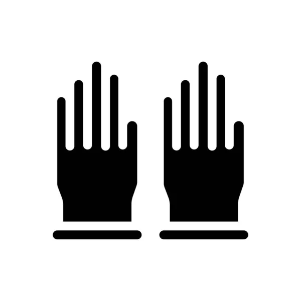 Gloves Vector Illustration Transparent Background Premium Quality Symbols Glyphs Icon — Stockvector