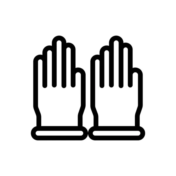 Gloves Vector Illustration Transparent Background Premium Quality Symbols Thin Line — Stockový vektor