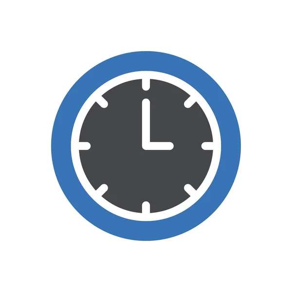 Time Vector Illustratie Een Transparante Achtergrond Premium Kwaliteit Symbolen Glyphs — Stockvector