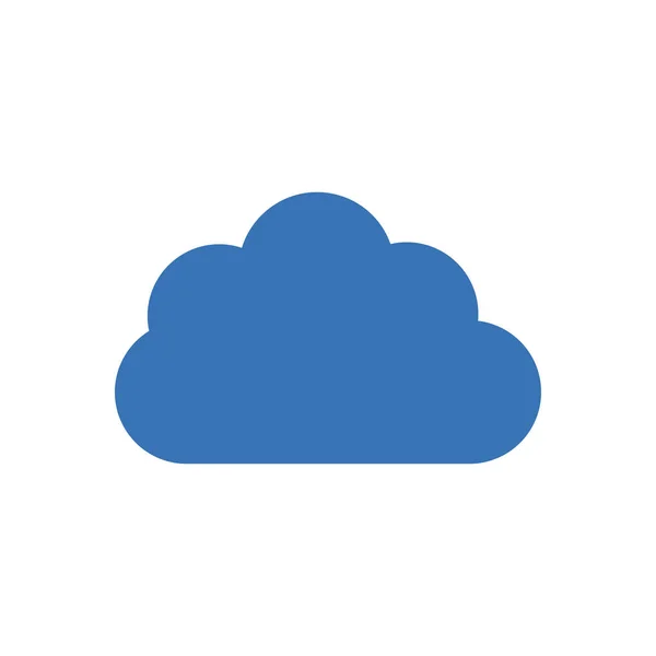 透明な背景に雲ベクトル図 プレミアム品質記号概念とグラフィックデザインのためのグリフアイコン — ストックベクタ