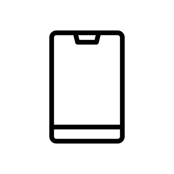 Mobile Vektorillustration Auf Transparentem Hintergrund Symbole Premium Qualität Thin Line — Stockvektor