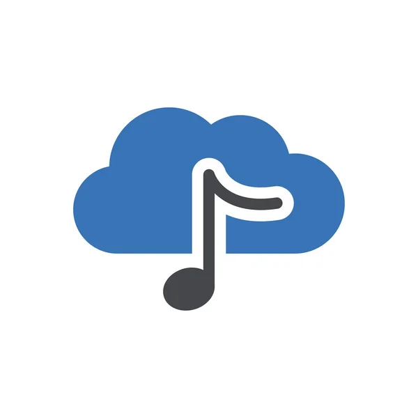 Gambar Vektor Musik Background Premium Kualitas Simbol Glyphs Untuk Konsep - Stok Vektor