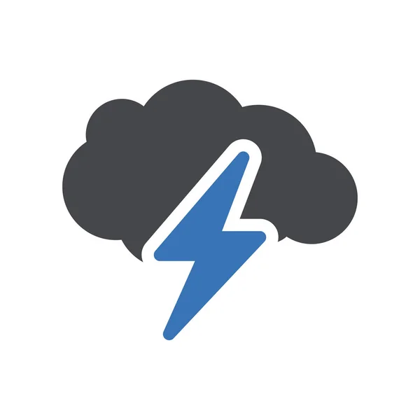 Wolkensturmvektorillustration Auf Transparentem Hintergrund Hochwertige Symbole Glyphen Symbol Für Konzept — Stockvektor