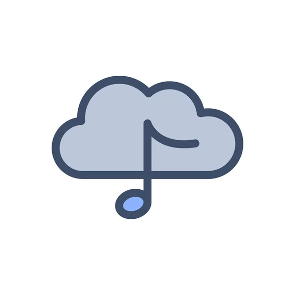 Felhővektor Illusztráció Átlátszó Háttérrel Prémium Minőségű Szimbólumok Stroke Ikon Koncepció — Stock Vector