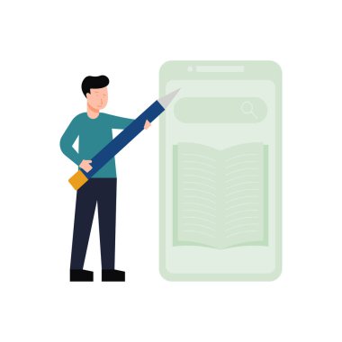 Çocuk internette okuyor..