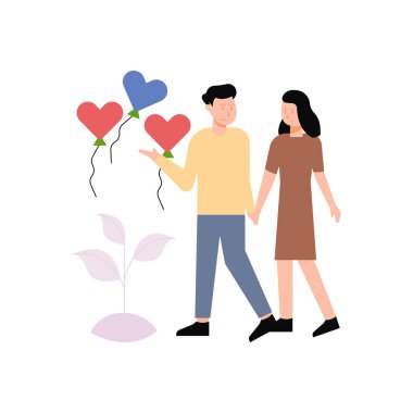 Çift romantik bir yürüyüşe çıktı..