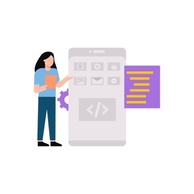 Kız ayarları cep telefonunda kodlama.