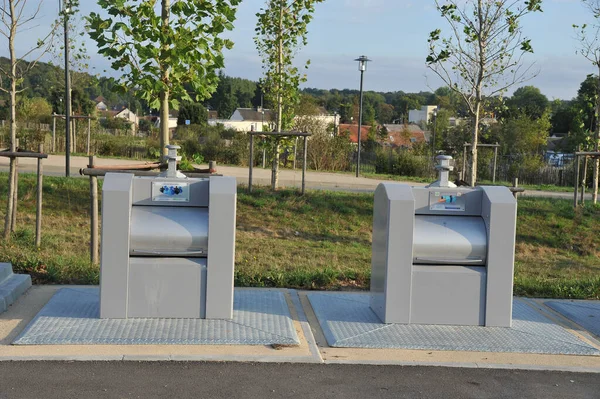 public bins for the selective sorting of waste