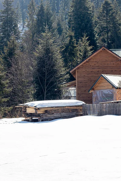 Maisons Sites Touristiques Dans Les Villages Ouest Ukraine Départ Des — Photo