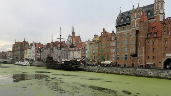 Old Town Harbor Medieval Gdansk — ストック写真