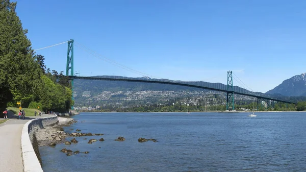Vancouver Lions Gate Bridge Continuous Attraction — Stock Fotó
