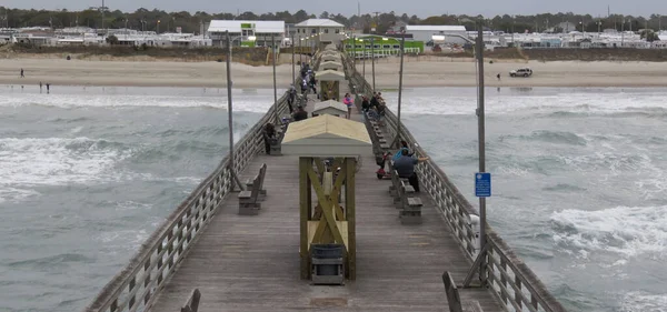 Popular Fishing Pier North Carolina — 스톡 사진