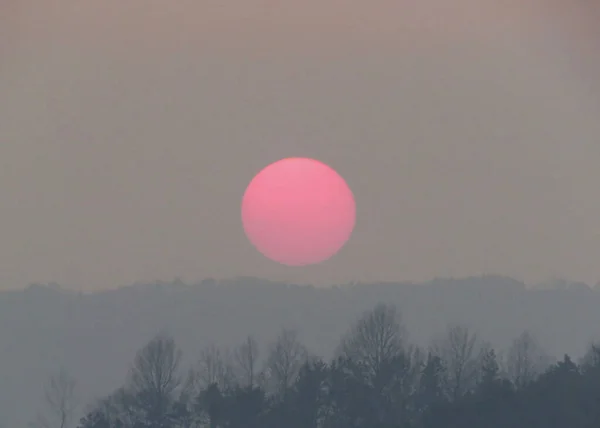 Morning Sun Industrial Smog — Photo