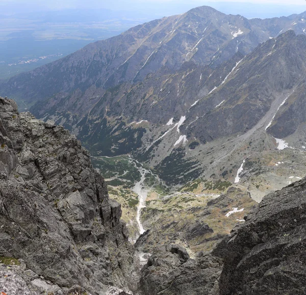 View Slovak Tatra Mountains Lemnicky Stit — ストック写真