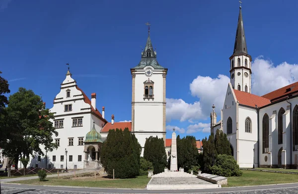 Old Town Square and Basilica of St. James in Levoca Slovakia