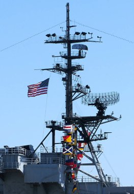 Aircraft carrier flag mast decor                               