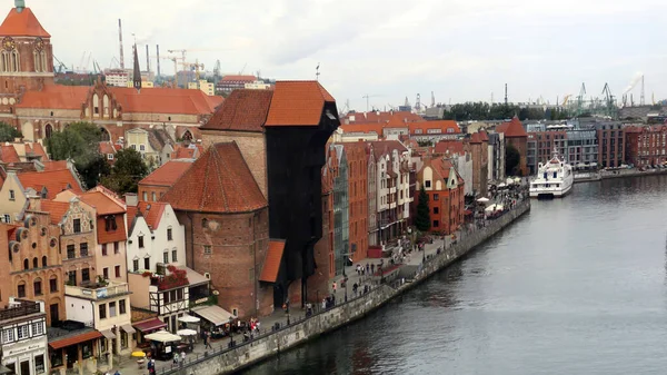 Gdansk Poland Old Town Waterfront — ストック写真