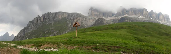 Italian Dolomites Morning Fog — Stockfoto