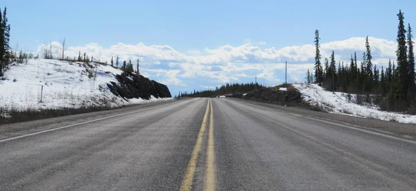 Winter Road Northwest Territories — Stock Photo, Image