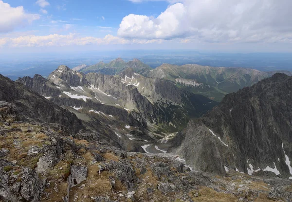 Perspective Slovakian Vysokie Tatra Mountains — Zdjęcie stockowe