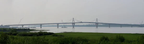 Deh Cho Bridge Nearing Project Completion — стоковое фото