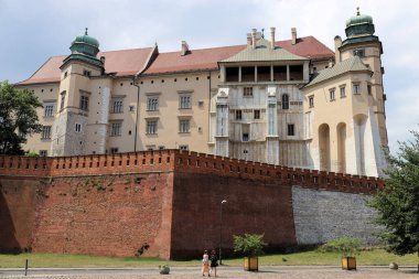 Krakow Polonya 'daki Ortaçağ Kraliyet Kalesi