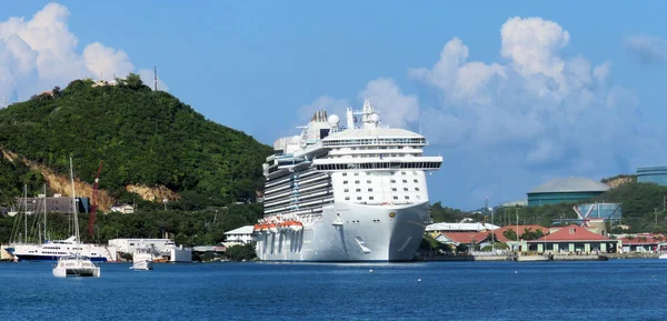 Cruise Ship Docked Usvi Saint Thomas — Stock Photo, Image