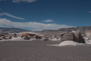 Arjantin 'in kuzeybatısında eşsiz bir sünger taşı tarlası.