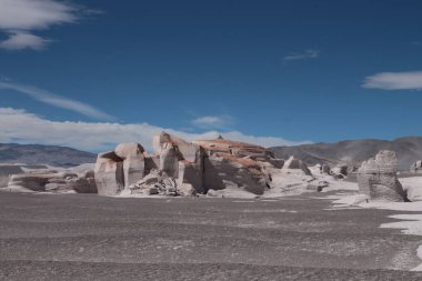 Arjantin 'in kuzeybatısında eşsiz bir sünger taşı tarlası.