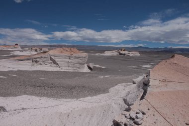 Arjantin 'in kuzeybatısında eşsiz bir sünger taşı tarlası.
