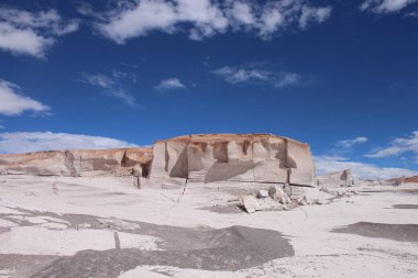 Arjantin 'in kuzeybatısında eşsiz bir sünger taşı tarlası.