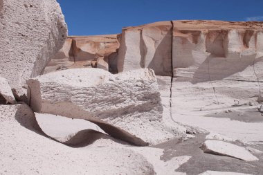 Arjantin 'in kuzeybatısında eşsiz bir sünger taşı tarlası.