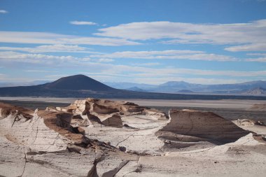 Arjantin 'in kuzeybatısında eşsiz bir sünger taşı tarlası.