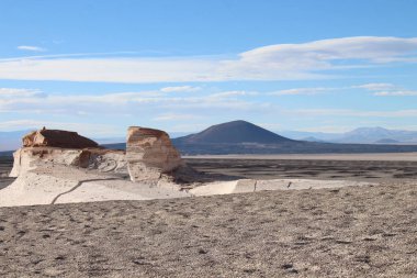 Arjantin 'in kuzeybatısında eşsiz bir sünger taşı tarlası.