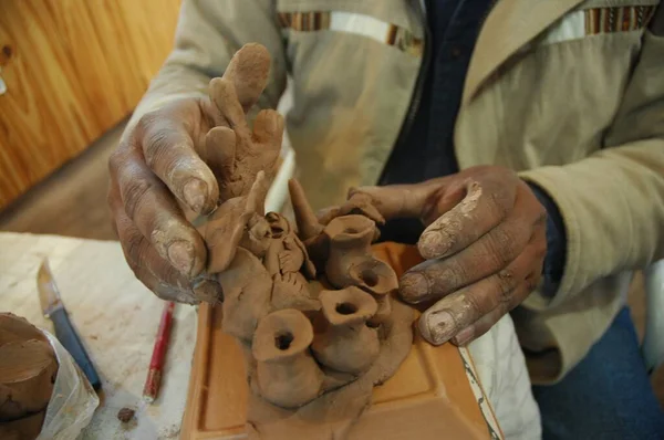 Manos Artesanos Del Norte Argentina — Foto de Stock