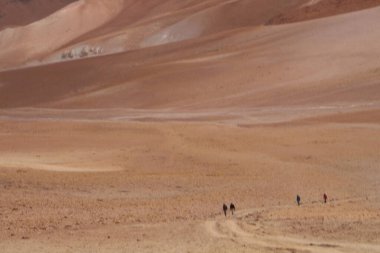 Arjantin Puna 'nın inanılmaz volkanik ve çöl manzarası