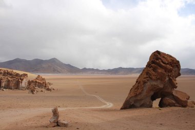 Arjantin Puna 'nın inanılmaz volkanik ve çöl manzarası