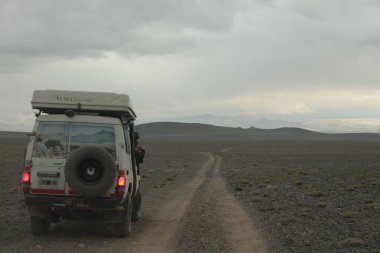Arjantin Puna 'nın inanılmaz volkanik ve çöl manzarası